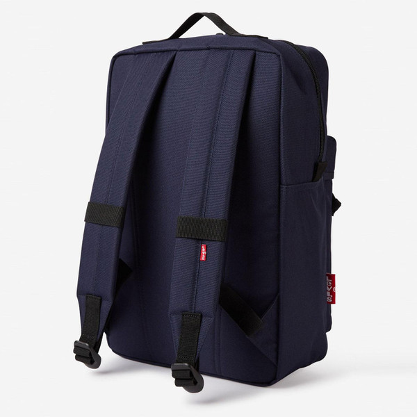 Levi's L Pack Standard Issue Square Backpack in Navy 380040278 Side Photo From Back