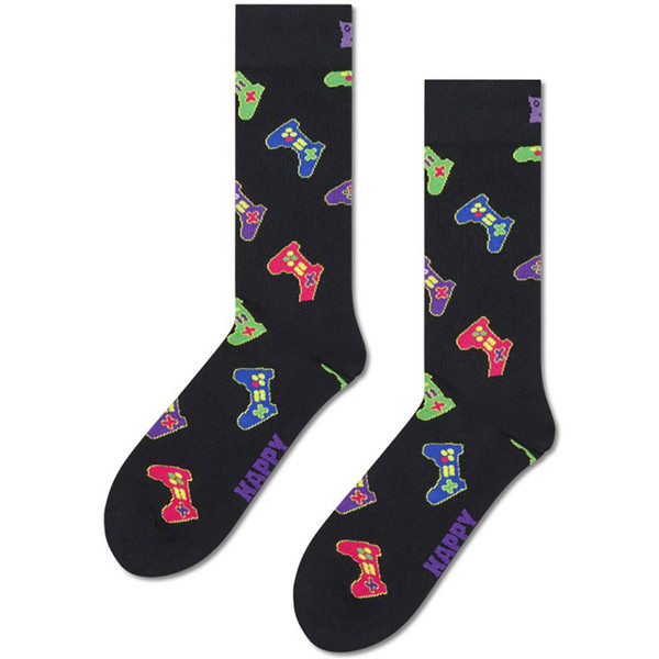 Happy Socks Controller Men's Retro Gaming Socks in Black P003161