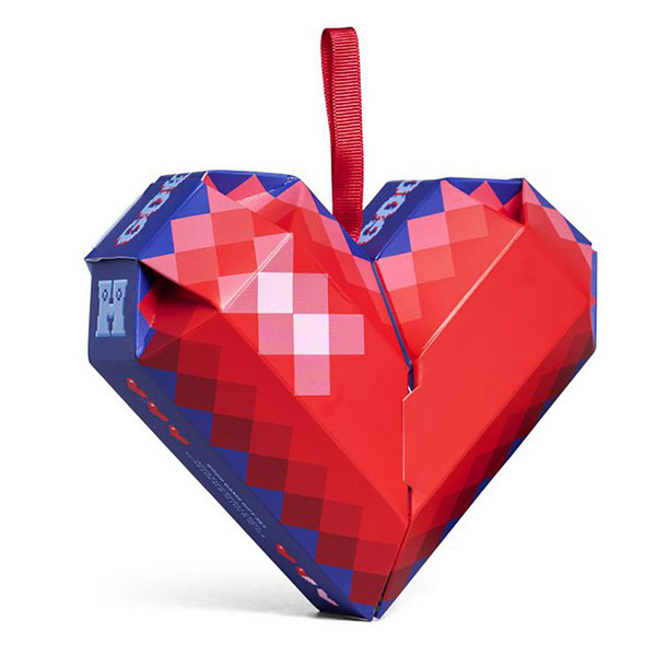 Happy Socks Good Game 2 Pack Socks Gift Set P003363 Heart Shaped Box Front