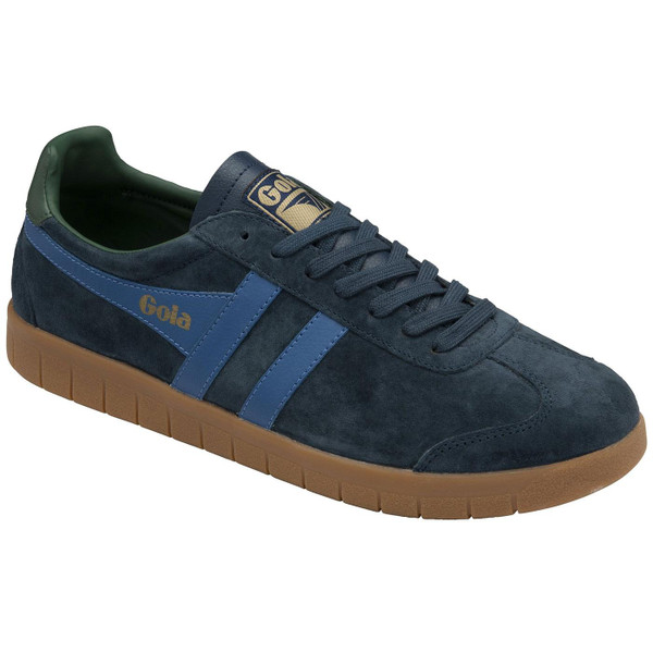 Gola Classics Men's Hurricane Suede Trainers in Navy and Sapphire CMB046EH Main Photo