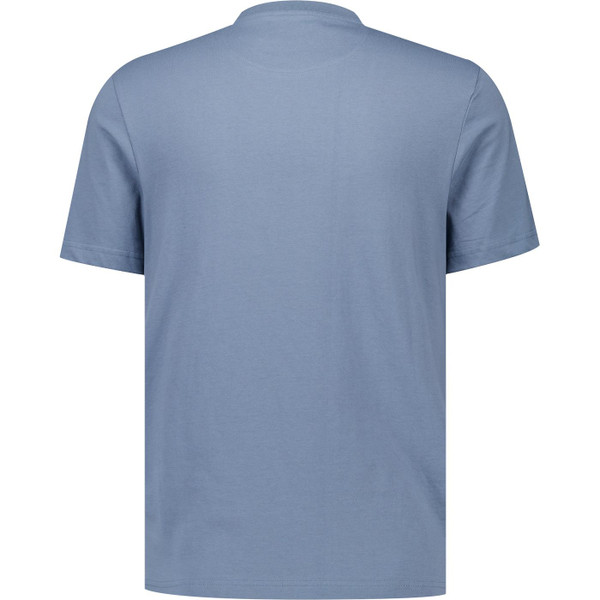 farah vintage mens danny organic cotton plain coloured crew neck tshirt chalk blue