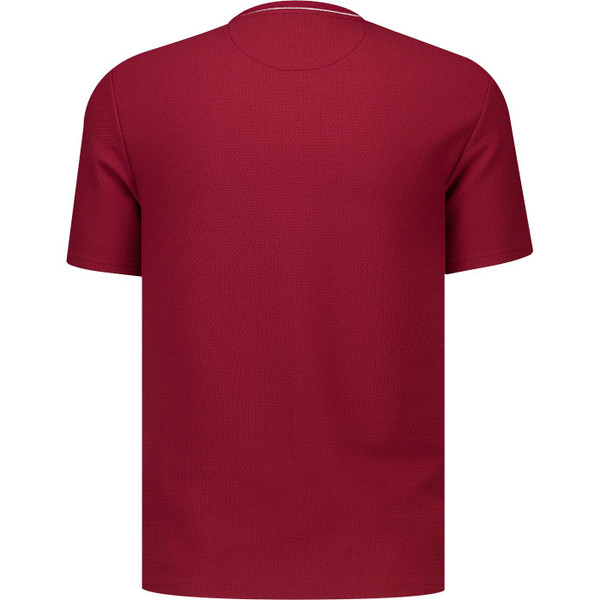 original penguin mens mod tipped textured pique psweater tshirt cabernet red