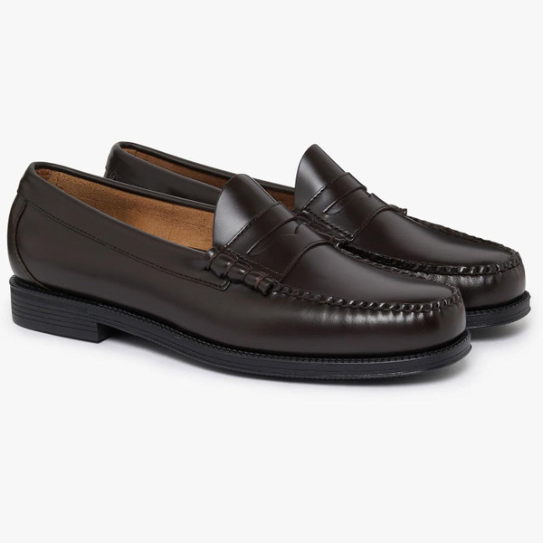 GH Bass Weejun II Easy Weejuns Moc Penny Loafers in Chocolate Brown BA11711D 0CH Side Photo