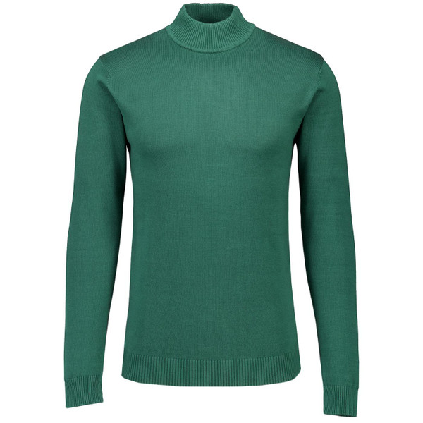 Madcap England Eastwood 60s Mock Turtleneck Jumper in Pine Needle Green Main Photo