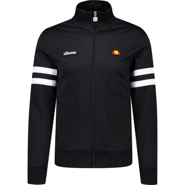 ellesse mens roma 80s casuals sleeve stripe zip track jacket black ellesse mens roma 80s casuals sleeve stripe zip track jacket black