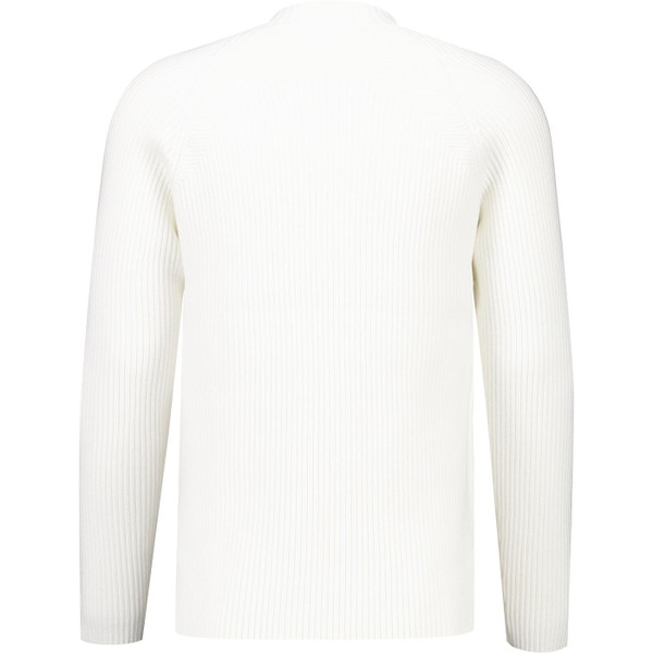 ellesse mens bruciate knitted high neck jumper white