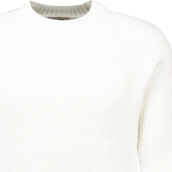 ellesse mens bruciate knitted high neck jumper white