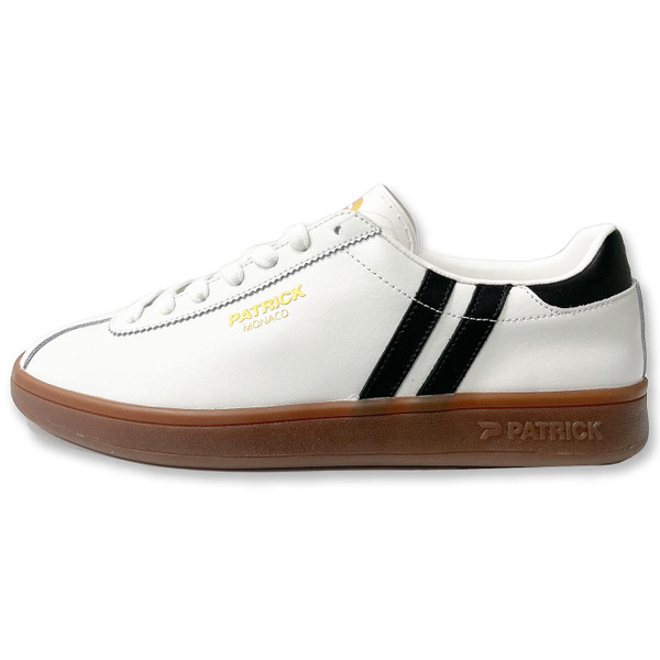Patrick Monaco Retro Casuals Trainers in White and Black