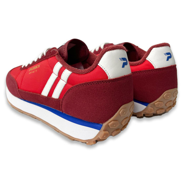 Patrick Monza Runner Trainers in Dark Red Back Photo