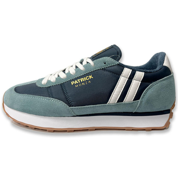 Patrick Monza Retro 80s Running Trainers in Light Blue