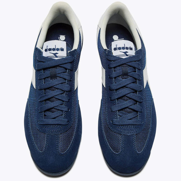 Cross Diadora Retro 1980s Running Trainers in Pageant Blue 501 181570 60150 Photo from Above