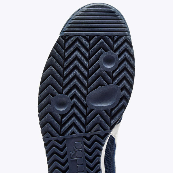 Cross Diadora Retro 1980s Running Trainers in Pageant Blue 501 181570 60150 Outsole