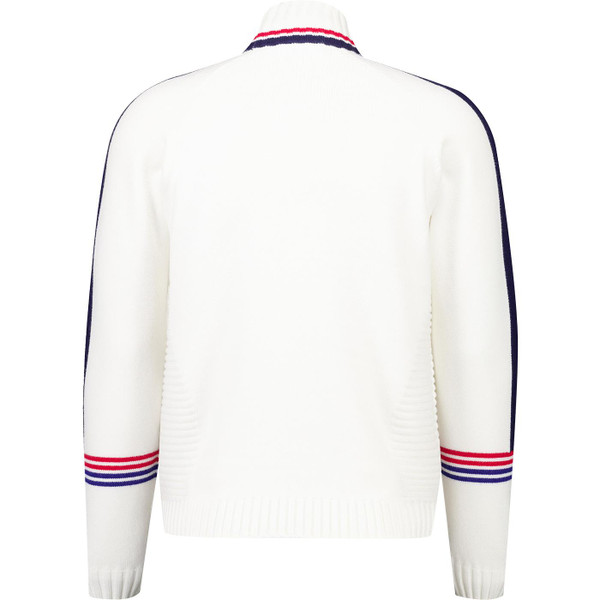 ellesse mens pellini jacquard logo high neck knitted jumper off white