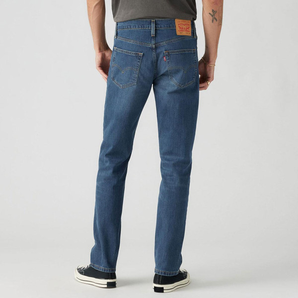 Levi's 511 Men's Slim Jeans in Full Throttle Blue Denim Back View