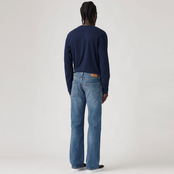 Levi's 527 Slim Bootcut Denim Jeans in Blue Tunes Model Photo Back