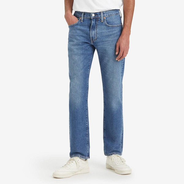 Levi's 502 Taper Men's Retro Denim Jeans in Almost Warm Blue Model Shot 1
