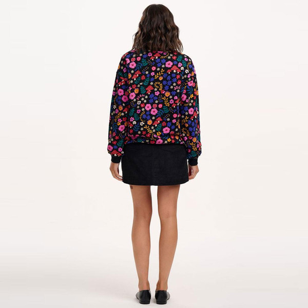 Reverse of Sugarhill Brighton Noah Toadstool Autumn Sweatshirt in Black SW0181