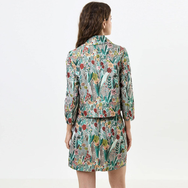 Louche London Salut Retro 60s Jungle Jacquard Short Jacket