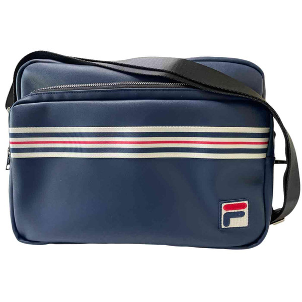 Fila Vintage Durness Retro Stripe Flight Bag in Navy