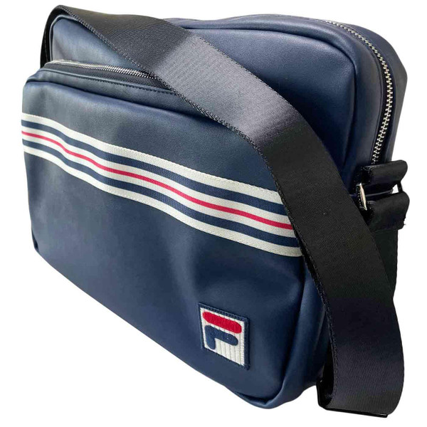 Fila Vintage Durness Stripe Flight Bag in Navy