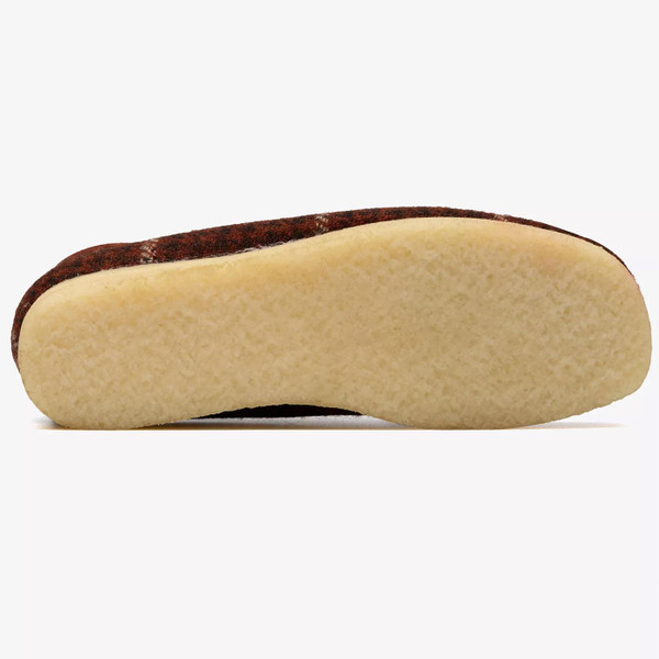 Clarks Originals Harris Tweed Wallabee Boots in Rust Combi 26182793 Picture of crepe sole