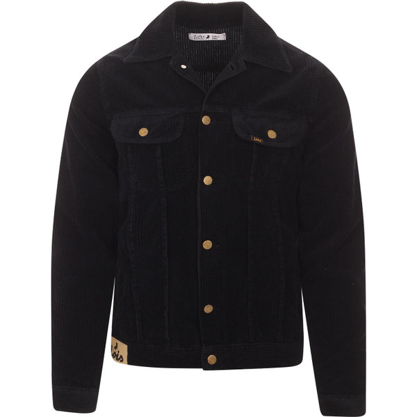 lois mens tejana jumbo cord button front jacket navy blue