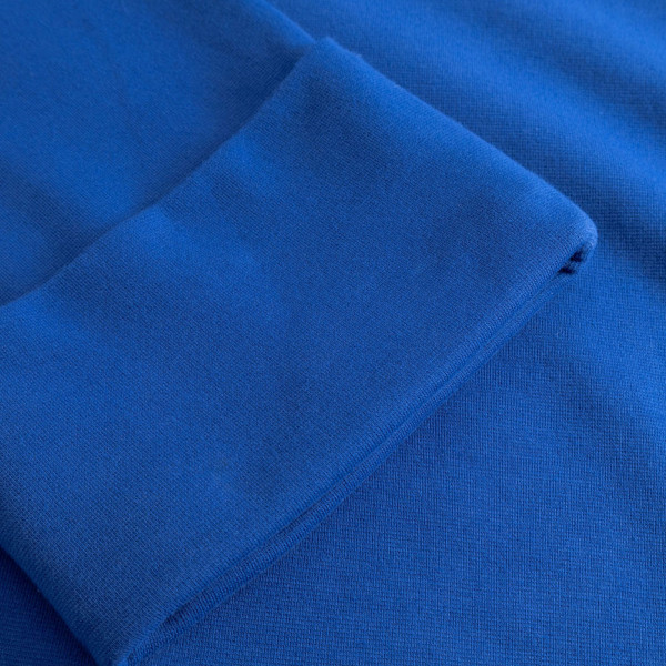 Deep cuff on Mademoiselle Yeye Mod 60s Shift Top in Royal Blue