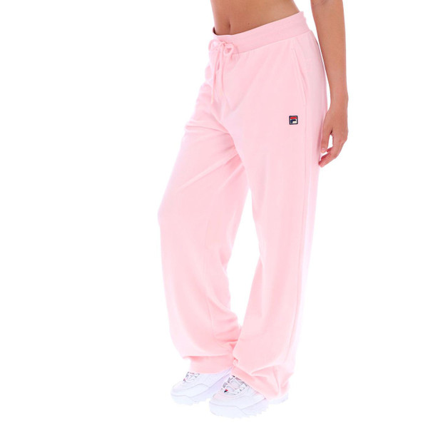 Fila Vintage Womens Isabella Lounge Velour Track Pants in Pinkaboo FW25WC005 661