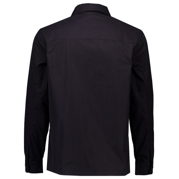 Reverse of French Connection Mens Flap Pocket Overshirt in Black 52ZED