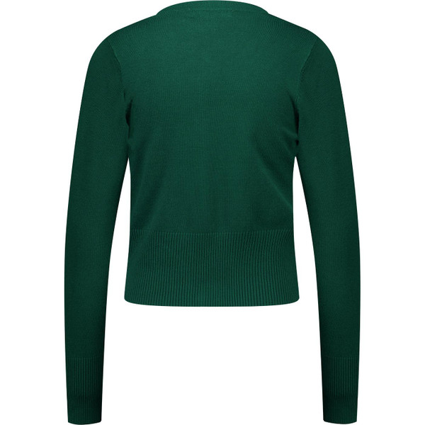 banned apparel womens nara forest friends autumnal embroidery retro 50s fitted cardigan green