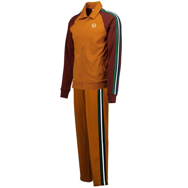 Sergio Tacchini Renshaw Men's Retro 90s Tracksuit in Pumpkin Spice