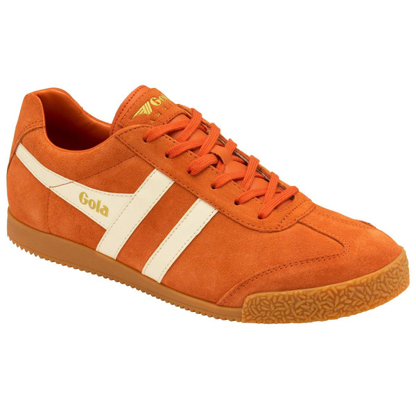 Gola Classics Harrier Suede Men's Retro 1990s Indie Trainers in Moody Orange Gola Classics Harrier Suede Men's Retro 1990s Indie Trainers in Moody Orange