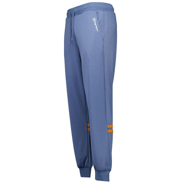 Picture of Sergio Tacchini Blow Retro 80s Track Pants in Vintage Indigo taken from side