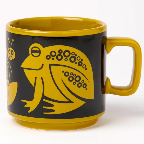 Magpie x Hornsea Pottery Retro 70s Frog and Fly Mug