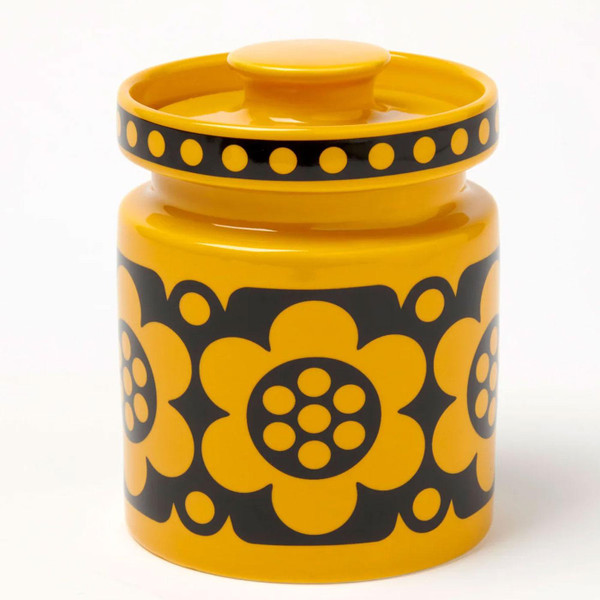 Magpie x Hornsea Pottery Geo Flower Mini Jar in Yellow