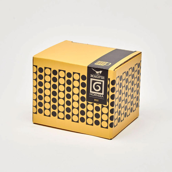 Magpie x Hornsea Retro Circles Mug in Yellow