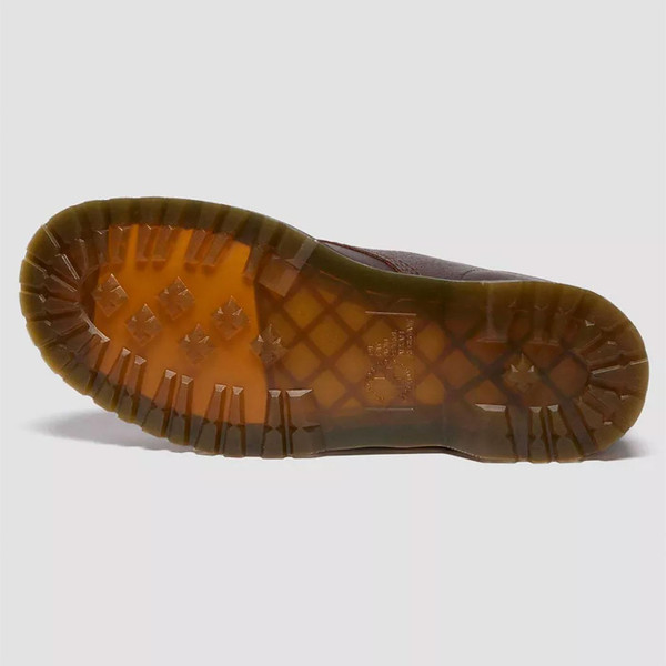 Dr Martens 1460 Fleece Lined Grizzly Leather Boots in Dark Brown 31873201 picture of outsole