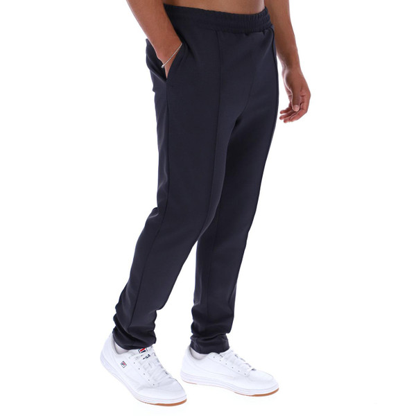 Fila Vintage Molveno Retro men's Track Pants in Charcoal pictured on model side view