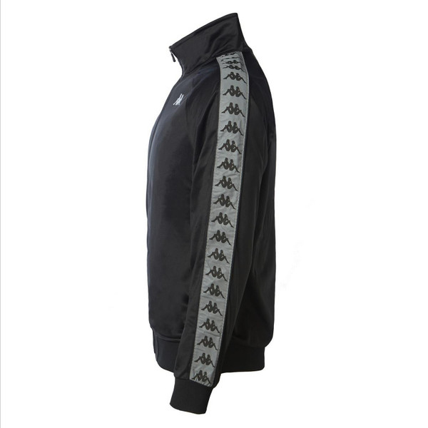 kappa joseph 222 banda reflective track jacket black
