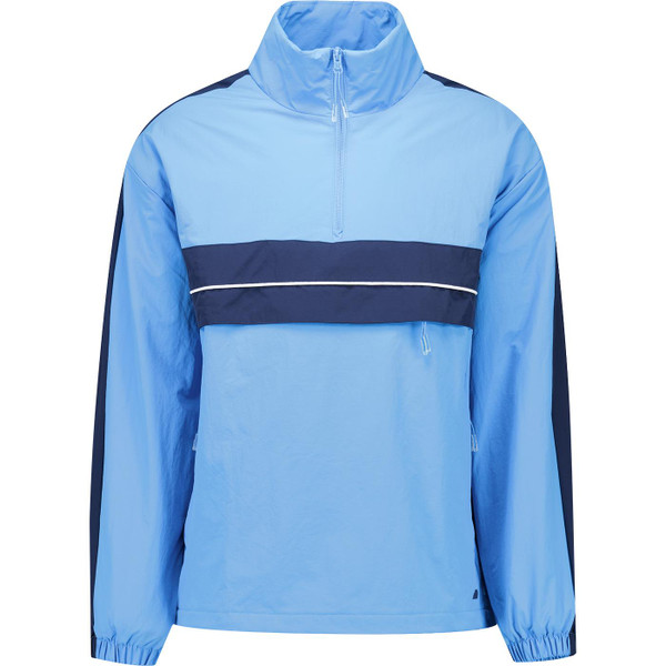 ellesse mens weslia chest stripes overhead quarter zip lightweight windbreaker jacket blue ellesse mens weslia chest stripes overhead quarter zip lightweight windbreaker jacket blue