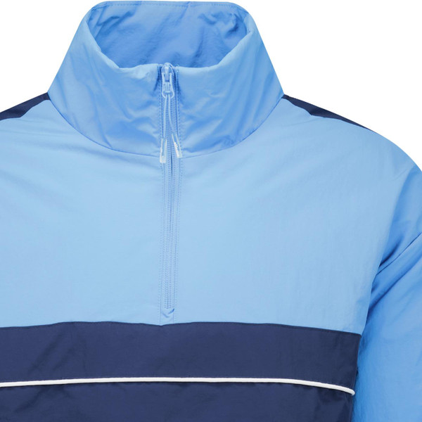 ellesse mens weslia chest stripes overhead quarter zip lightweight windbreaker jacket blue ellesse mens weslia chest stripes overhead quarter zip lightweight windbreaker jacket blue