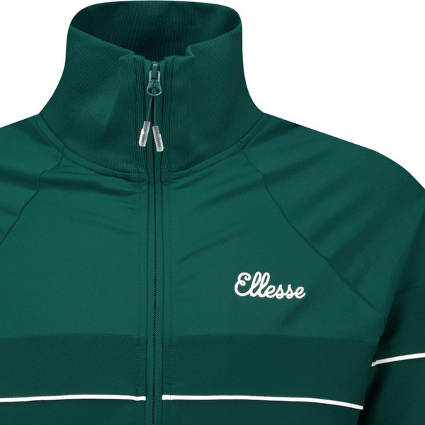 ellesse mens carey retro 80s casuals tonal chest stripe funnel neck zip track jacket dark green ellesse mens carey retro 80s casuals tonal chest stripe funnel neck zip track jacket dark green