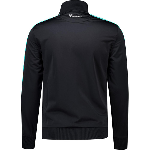 ellesse mens cervinio retro sleeve stripe zip track jacket black green ellesse mens cervinio retro sleeve stripe zip track jacket black green