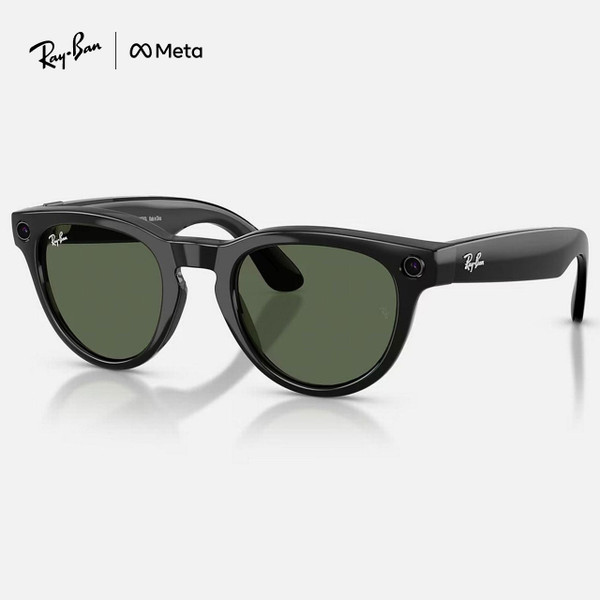 Ray-Ban Meta Gen 2 AI Headliner Smart Sunglasses in Black with G-15 Lens