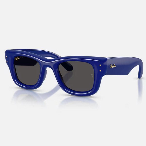 Ray-Ban ASAP Rocky Retro 80s Wayfarer Puffer Sunglasses in Blue - Main View