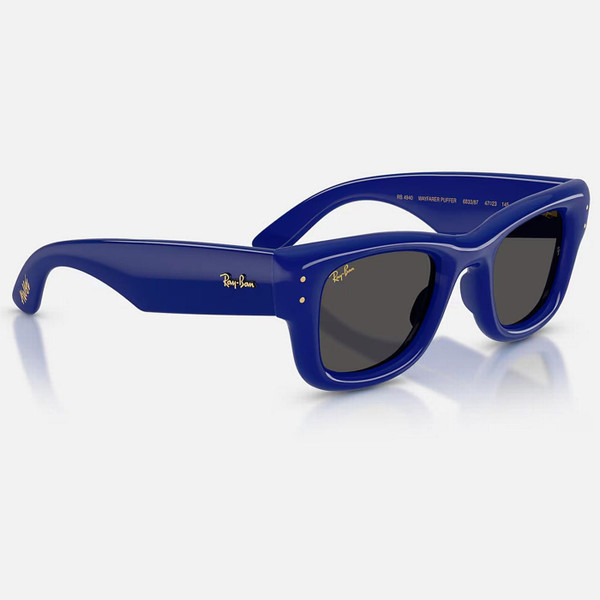 Ray-Ban ASAP Rocky Retro 80s Wayfarer Puffer Sunglasses in Blue - Angled View
