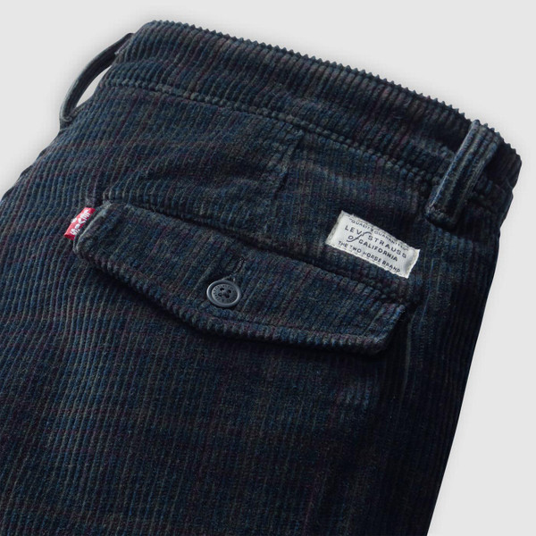 Levi's XX Authentic Relaxed Fit Corduroy Chinos in Miles Plaid - Close Up