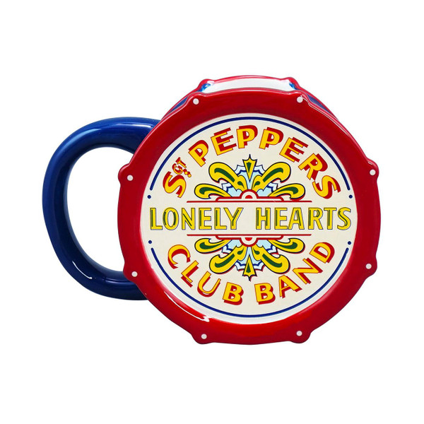 The Beatles Sgt Peppers Drum Shaped Retro Mug by Half Moon Bay MUGSBTS03