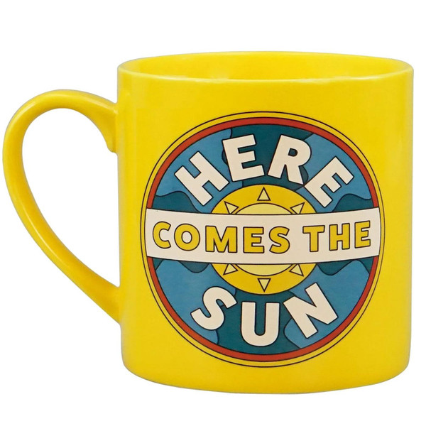 The Beatles Here Comes The Sun Boxed Mug in Yellow/Blue MUGBBTS14