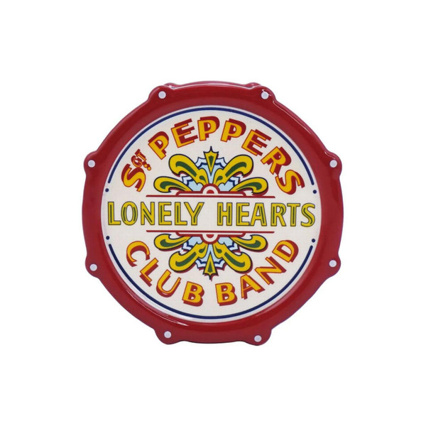 The Beatles Sgt Peppers Set of 2 Egg Cups by Half Moon Bay - Retro Homeware - Front View - Sgt Peppers Drum